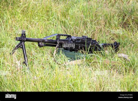 Machine Gun Pecheneg Stock Photo Alamy