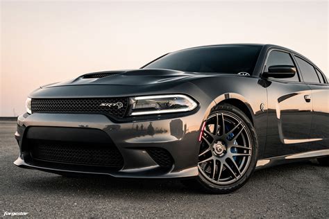 Granite Gray Dodge Charger Srt Hellcat Forgestar F14 Forgestar