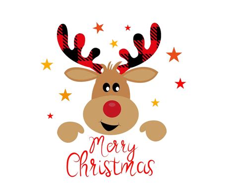 Merry Christmas Svg Png Reindeer Svg Png Reindeer Face Svg Png Funny