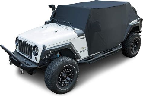 82215370 Cab Cover Car Cover For Jeep Wrangler Jk Jku Jl Jlu 2007 2024 4 Door Black