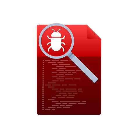 Premium Vector Computer Virus Detection Searching Bugs Data
