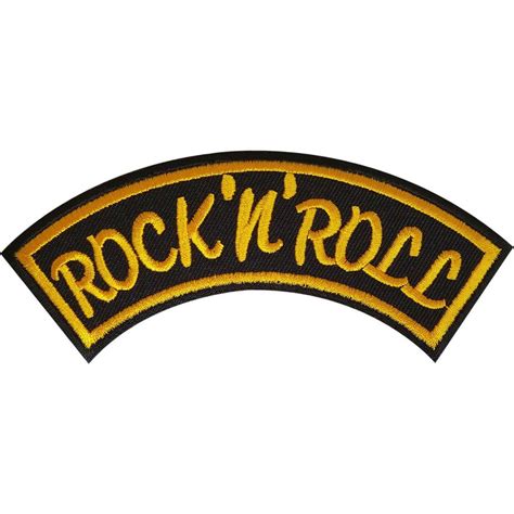 Rock N Roll Embroidered Patch Music Badge Iron Sew On Jacket Bag