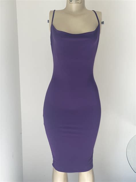 Purple Bodycon Dresssummer Dresstight Dress Form Fitting Etsy