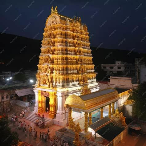 Premium Photo | Beautiful tirupati balaji temple generative AI