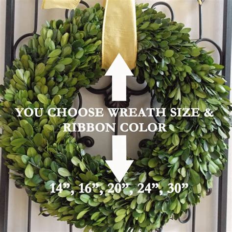 Large Preserved Boxwood Wreath Spring Boxwood Wreath Farmhouse Etsy