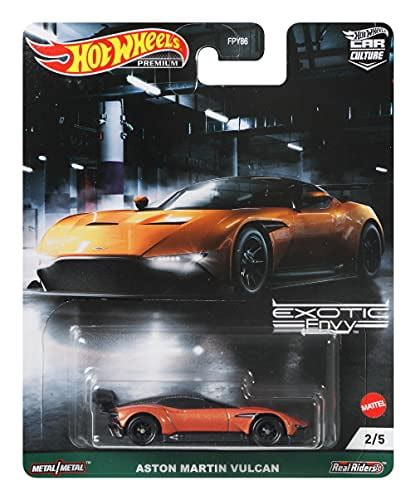 Hot Wheels Premium Car Culture Aston Martin Vulcan Orange Exotic Envy