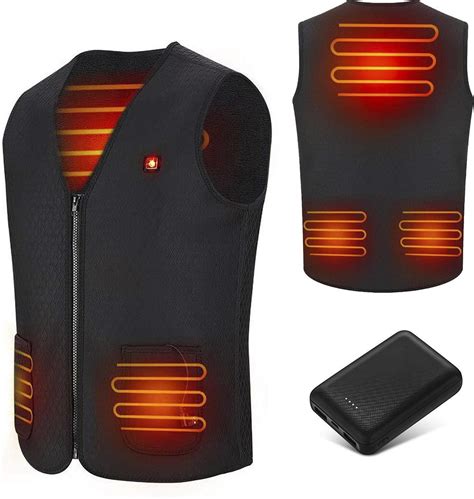 KIMO DIRECT Verwarmde Bodywarmer Met 10 000 MAh Powerbank Verwarmd