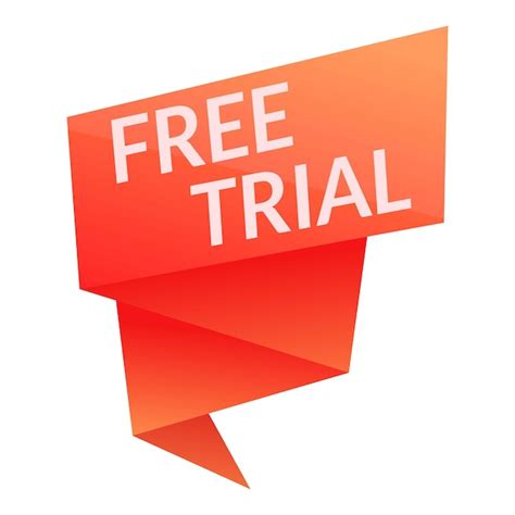 Premium Vector Free Trial Banner Icon Cartoon Of Free Trial Banner