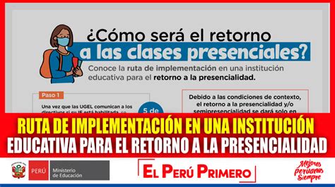 ¿cómo Será El Retorno A Las Clases Presenciales Conozca Aquí La Ruta De Implementación En Las