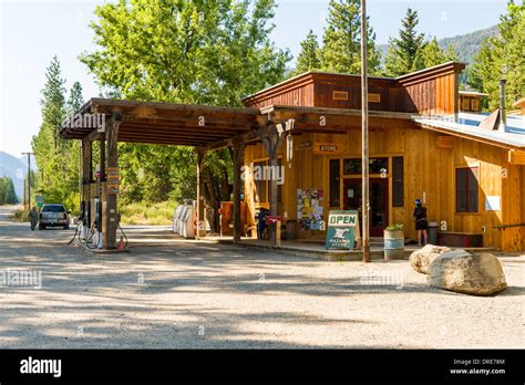 General store at Mazama, Washington, near Washington State Highway 20 ...