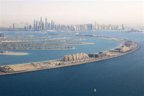 240+ Dubai Palm Tree Island Aerial View Stock Photos, Pictures ...