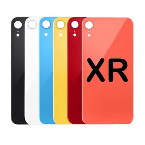 For Iphone Xr Rear Back Glass Battery Cover Large Camera Hole