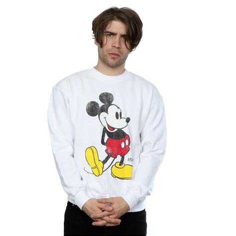 Disney Mens Mickey Mouse Classic Kick Sweatshirt Walmart