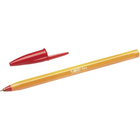 BIC Cristal Fine Point Ballpoint Pens Red 12 Pack | Officeworks