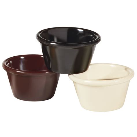 GET S 630 IV 3 Oz Ivory Smooth Melamine Ramekin 48 Case