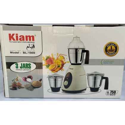 Kiam Mixer Grinder BL 1900 White Chocolate Home Appliances