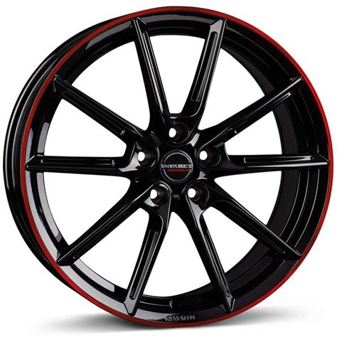 Borbet Lx Black Glossy Red Ring Archives Dk Performance