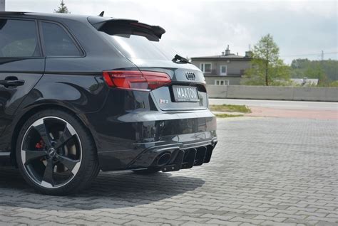 Maxton Design Maxton Design Rear Diffuser V 1 Audi Rs3 8v Fl Sportback Online Styling Parts