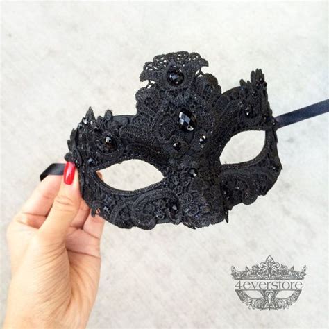 Lace Mask Black Lace Masquerade Mask Mask With Exquisite Black