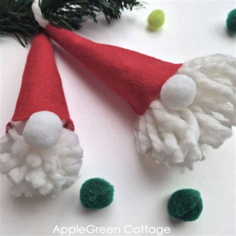 How To Make Pom Pom Gnomes For Christmas AppleGreen Cottage