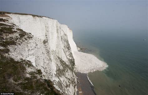 White Cliffs Of Dover Thousands Of Tons Of Chalk Crash Into The Sea As Large Section Collapses