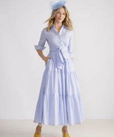 Wornontv Tonya Abelns Blue Striped Shirtdress On Today Clothes And