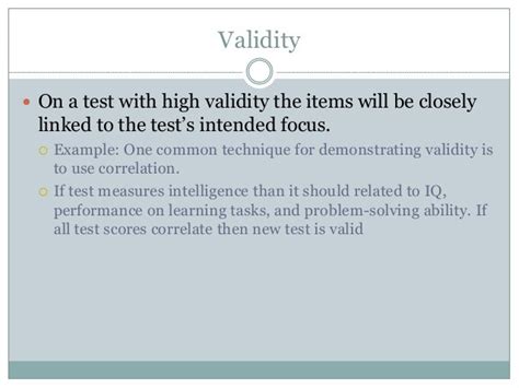 Measurement Validity And Reliability