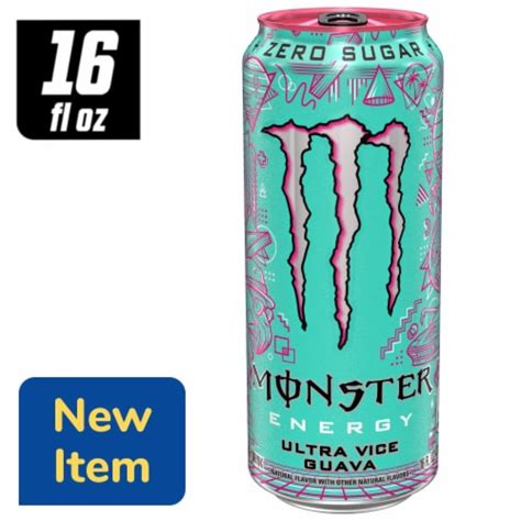 Monster Zero Sugar Ultra Vice Guava Energy Drink Can Fl Oz Frys