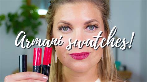 Armani Power Lip Swatches Which Color Is Your Favorite YouTube