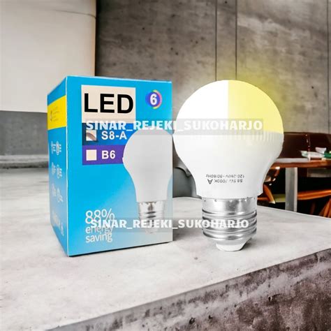 Jual Avera Volto Lampu LED Bulb 5W 5 Watt Putih Kuning Warm White