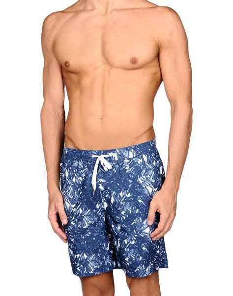 Onia Swim Trunks In Blue For Men Lyst