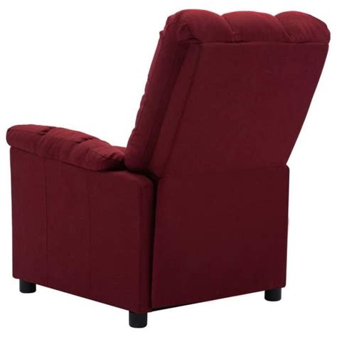 LEX Fauteuil inclinable électrique Rouge bordeaux Tissu Qqmora