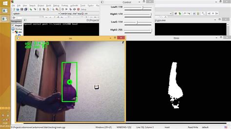 Opencv Object Tracking And Distance Measuring Using Servos LidarLite