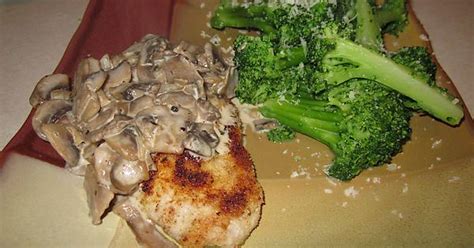 Porkchops With Mushroom Bourbon Cream Sauce Imgur