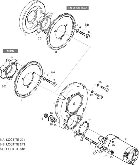 Rotax 503 582 Ul Magneto End Starter Parts Aircraft Spruce