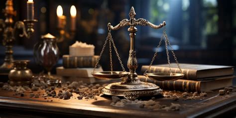 Premium Photo | Antique scales of justice