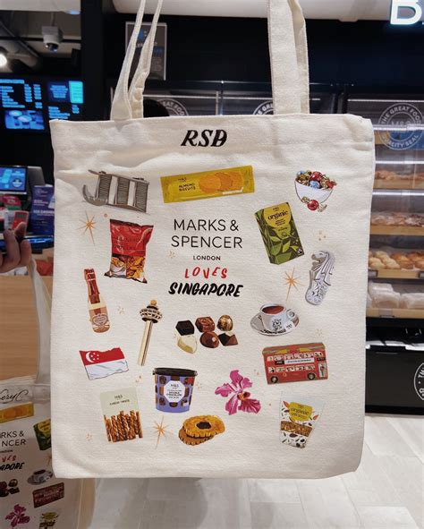 Marks And Spencer Tote Bag Personalisation Raffles City Re Opening