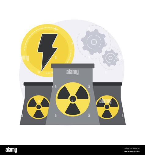 Ilustración Del Vector Del Concepto Abstracto De La Energía Nuclear