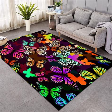 Hypnotic Butterflies Rug For Living Room Rever Lavie