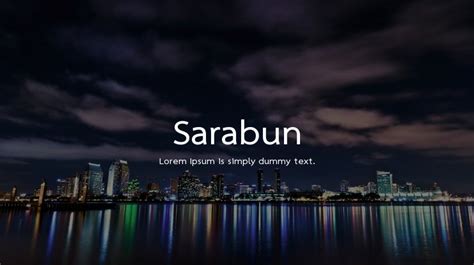 Sarabun Font Family : Download Free for Desktop & Webfont