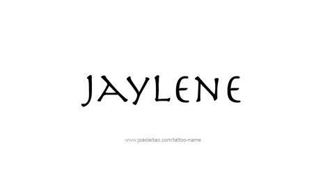 Jaylene Name Tattoo Designs