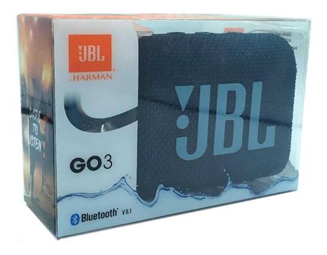 Caixa De Som Portátil Jbl Go 3 Azul Bluetooth 5 1 Original Mercado Livre