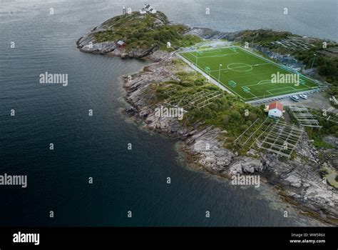 Henningsvær Football Soccer Stadium Lofoten Norway Stock Photo - Alamy