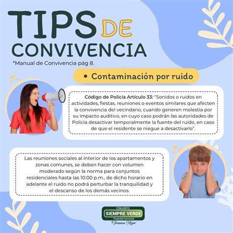 Conjunto Siempre Verde Tips De Convivencia Contaminaci N Por