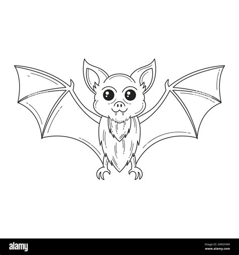 Cute Bat Outline