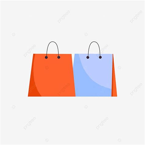 Elementos Png De Bolsas De Compras De Dibujos Animados Pintadas A Mano