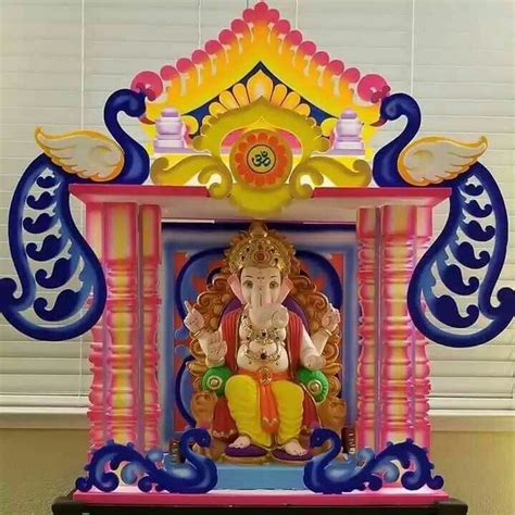 Ganesh Chaturthi Decorations Thermocol