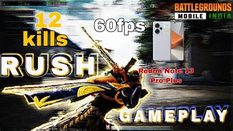 12 Kills Solo Full Rush Gameplay Bgmi In Livik Redmi Note 13 Pro Plus