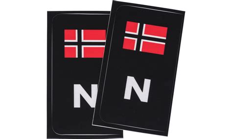 Norsk Flagg Til Bilskilt Emblemer Og Klistermerker Thansen No