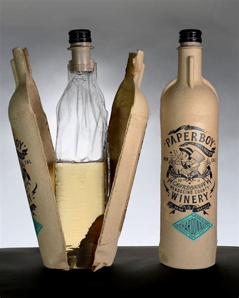 Paperboy A Wine Bottle Made Out Of Compressed Recycled Paper Google